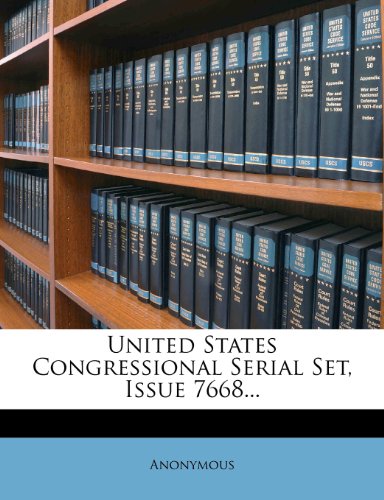 United States Congressional Serial Set Issue 7668... Paperback | Indigo Chapters thumbnail