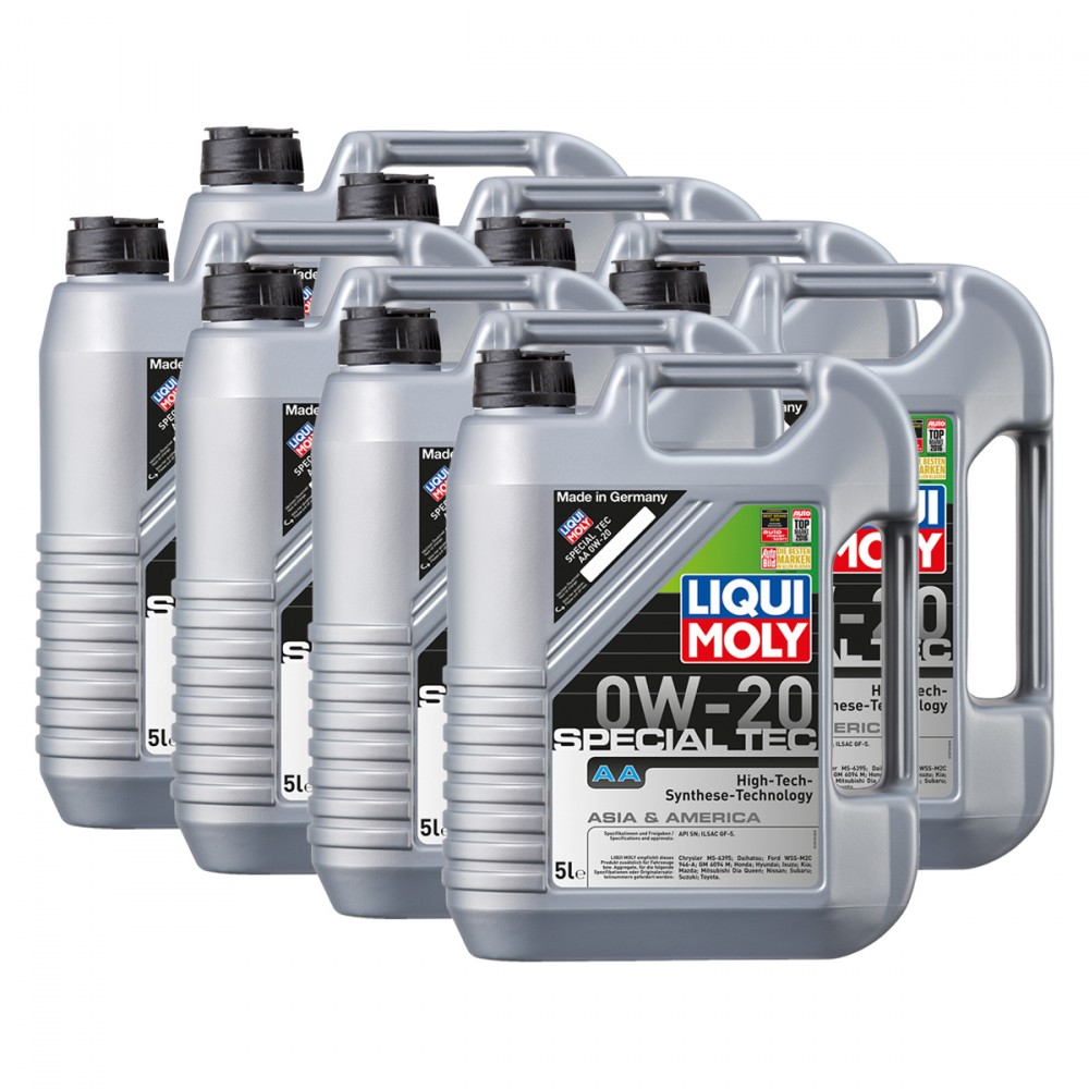 8x Liqui Moly 9734 Special Tec AA 0W-20 Motoröl API SN Ilsac Gf-5 Toyota KIA 5