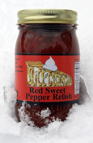 SLICE of GEORGIA All Natural Red Sweet Pepper Relish, 16 Oz Jar