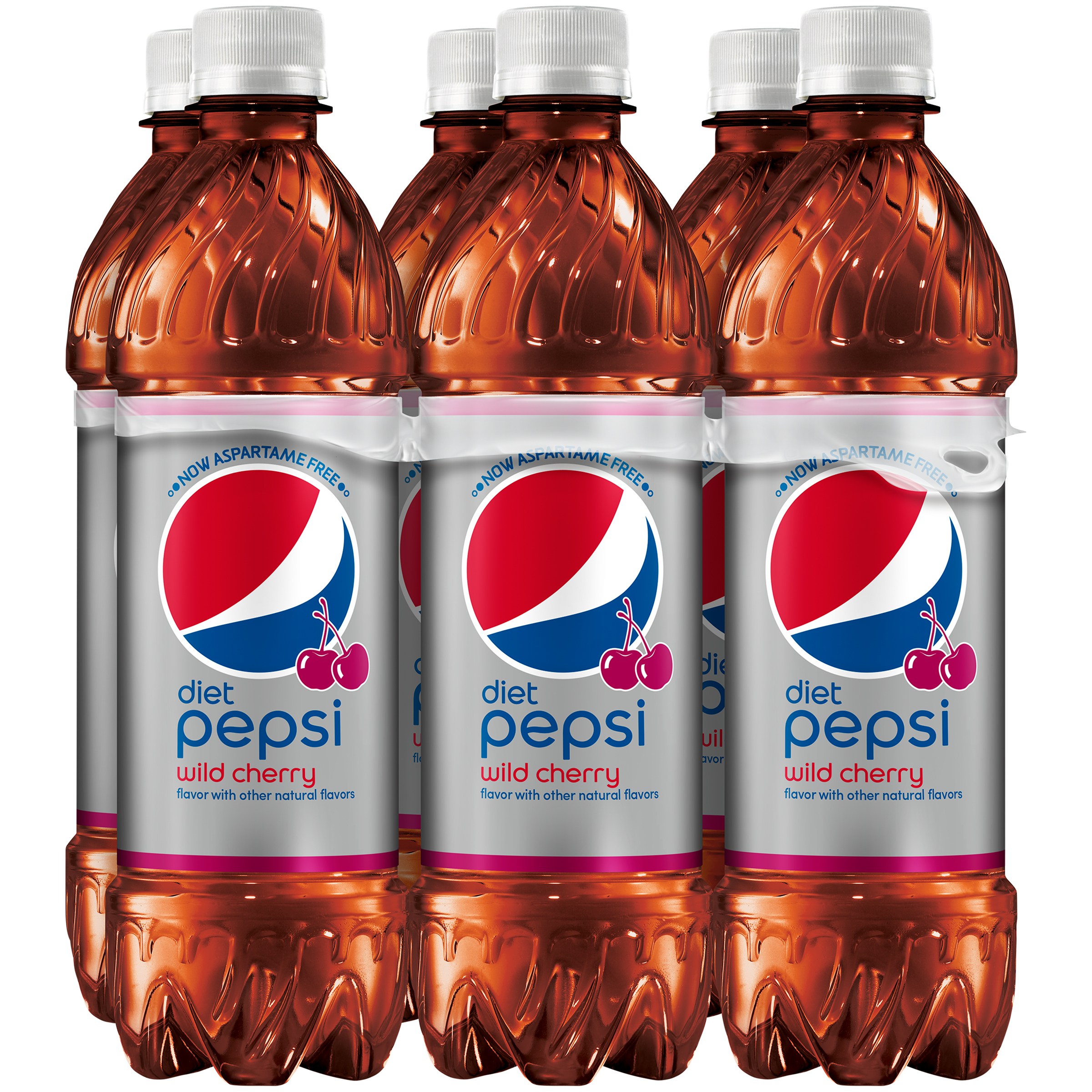 Diet Pepsi Wild Cherry Flavored Soda, 16.9 Fl. Oz., 6 Count