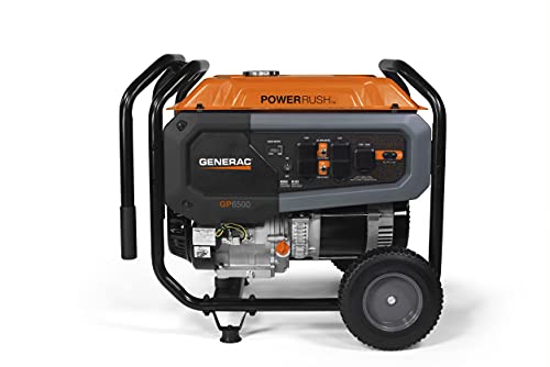 Generac 7681 GP6500 6500 Watt Manual Start Gas Powered Portable Generator with Cord - 49 ST/CSA thumbnail