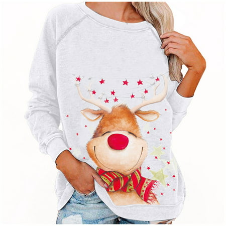 Womens Casual O Neck Loose Long Sleeve Sweatshirt Blouse Summer Cute Graphic Tees Sexy Workout T-Shirts Tops Ladies Going Out Party Tshirts A527-6505