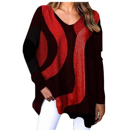 Sentmoom Boho Blouses for Women Fashion 2022   Floral Printed Sweatshirt O Neck Sheer Mesh Tunic Tops Long Sleeves Vintage Elegant Shirt Basic Oversiz