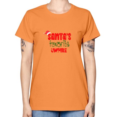 Santas Favorite Umpire Style 1136# - Christmas - Missy T-Shirt