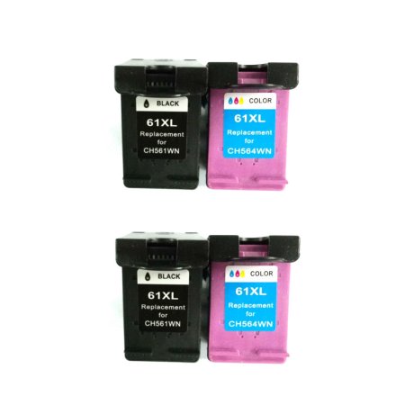 Superb Choice Remanufactured Ink Cartridge for Hp Deskjet 2050 2510 2512 2514 2540 2542(pack of 2 Black 2 Color)