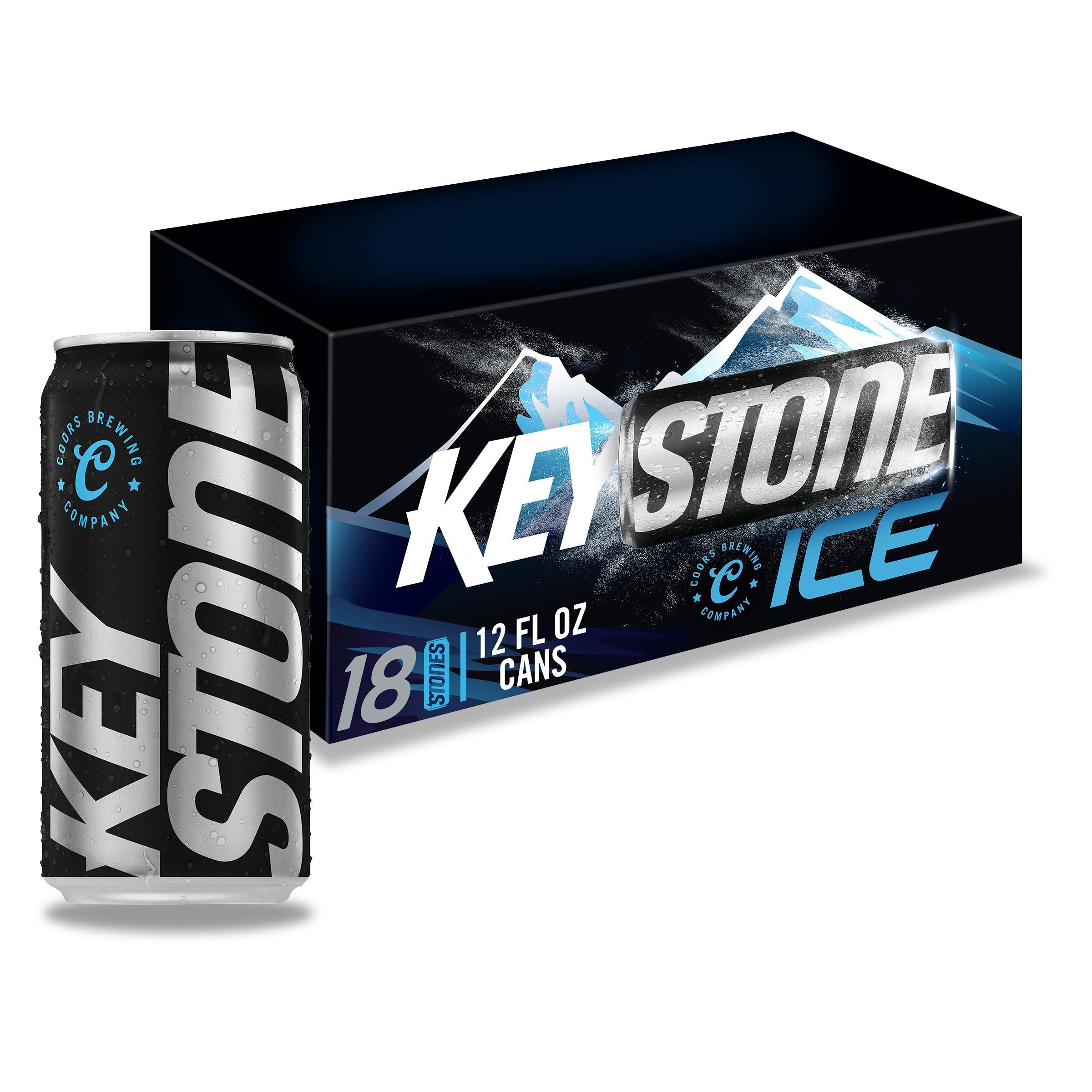 Keystone Ice Lager Beer, 18 Pack, 12 Fl. Oz. Cans, 5.9% ABV