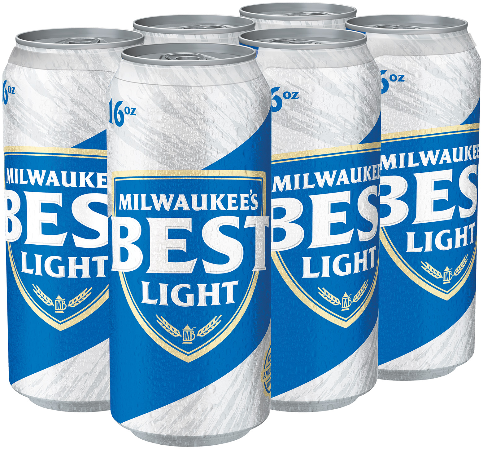 Milwaukee's Best Light Beer, American Lager, 6 Pack Light Beer, 16 Fl. Oz. Cans, 4.1% ABV