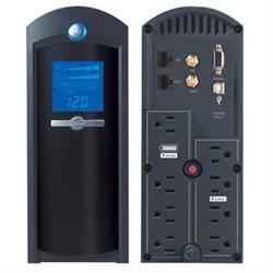 Cyberpower 8 Outlet Cp1350avrlcd 1350va 810w 1500 Joules Rj11 Rj45 Coax Ups USB Serial W Avr