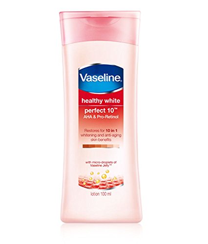 Vaseline Healthy White Perfect 10 - Pack 3 - AHA and Pro-Retinol Whitening and Anti-Ageing Skin Benefits with Micro Droplets of Vaseline Jelly 100 Ml  thumbnail