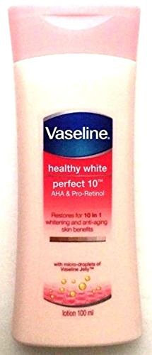 Vaseline Healthy White Perfect 10 - Pack 3 - AHA and Pro-Retinol Whitening and Anti-Ageing Skin Benefits with Micro Droplets of Vaseline Jelly 100 Ml  thumbnail