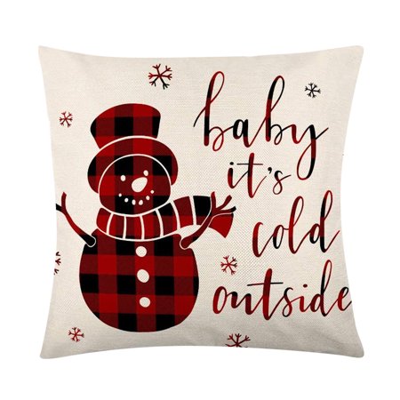 Christmas Fashion Home Decor Cotton Linen Throw Pillow Case Sofa Waist Cushion A18-Z#17746 2022 Newest Christmas Fashion Home
