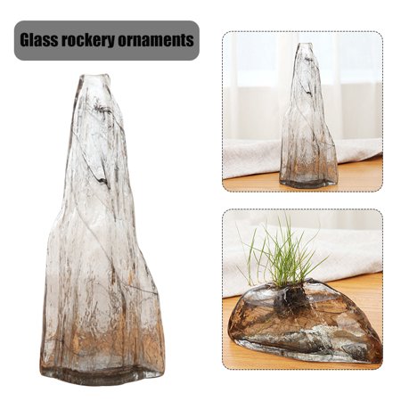 Vases Novelty Rockery Glass Bottle Transparent Floral Arrangement Living Room Wine Cabinet 20140
