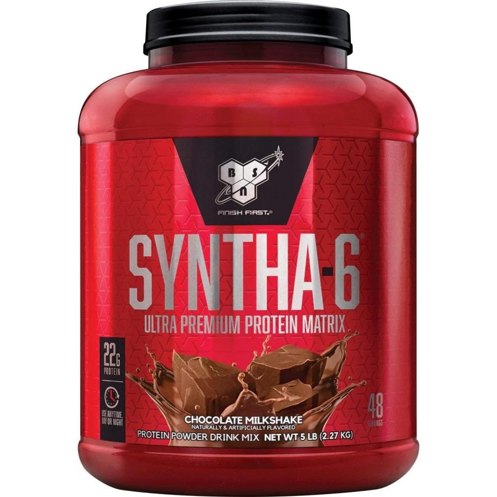 BSN, Syntha-6®, Ultra Premium Protein Matrix, Chocolate Milkshake, 5 Lb (2.27 Kg)