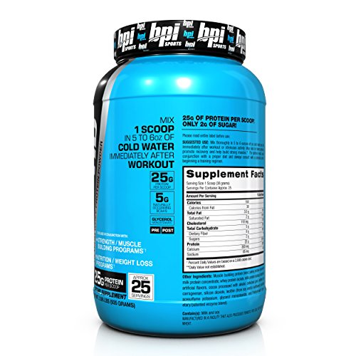 BPI Sports Whey-HD Ultra Premium Whey Protein Powder, Chocolate Cookie, 2 Pound thumbnail