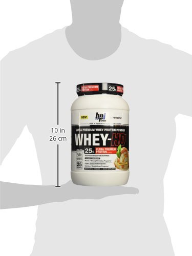 BPI Sports Whey-HD Ultra Premium Whey Protein Powder, Vanilla Caramel, 2 Pound thumbnail