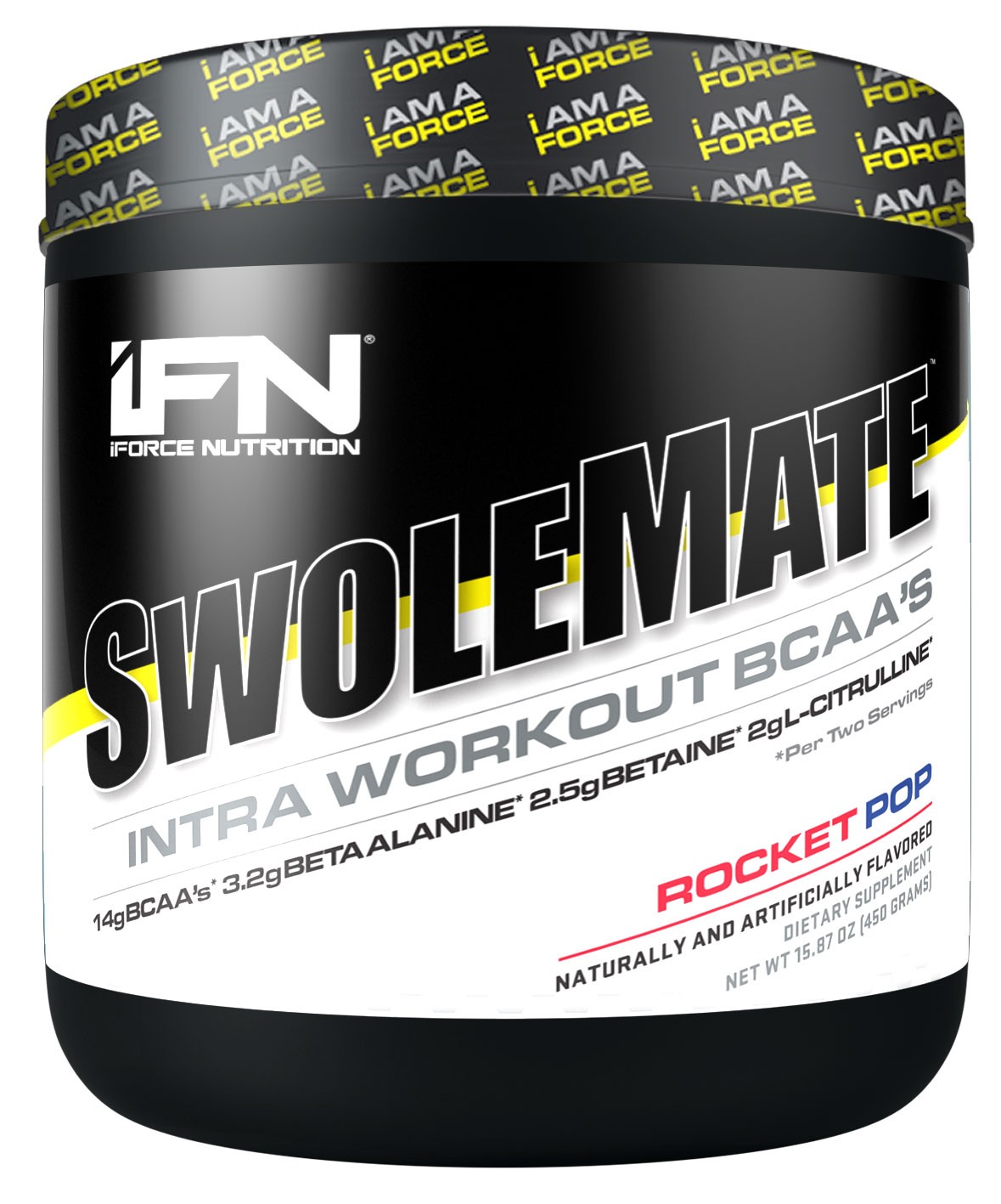 SwoleMate Sour Lemon Candy 450 Grams - Amino Acids & BCAAs IForce Nutrition