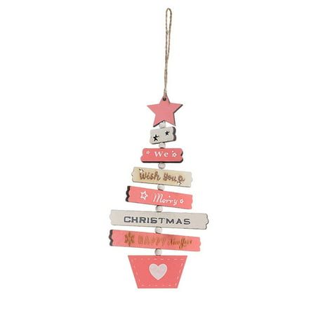 Usupdd Christmas Tree Wooden Ornaments Christmas Ornaments Colored Wooden Creative Letters Christmas Tree Pendants Usupdd WANG220811-2289