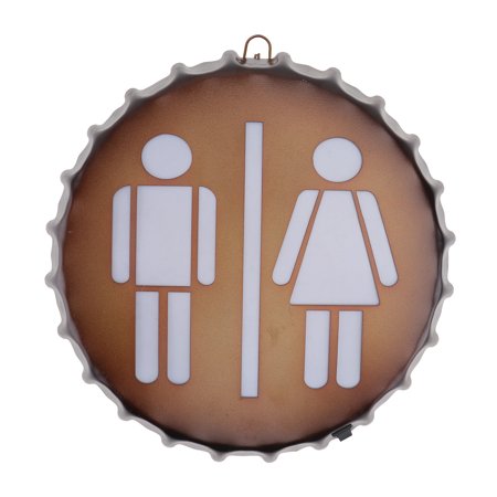 1Pc American Retro LED Light Sign Beer Lid Shape Light Sign Light Indicator
