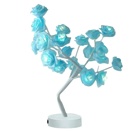 Usupdd Beautiful Rose Bouquet LED Tree Table Lamp Lights Party Wedding Home Decor Gift Usupdd WDD220816-3460