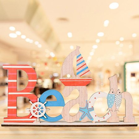 FengLS Summer Cool Ocean Feeling Mediterranean Style Wooden Decorative Ornaments 09-Kitchen-12A#3943 Home Kitchen MYFSummer Cool Ocean