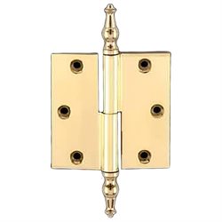 Door Hinge Lift Off Left 3.5 Solid Brass Temple Tip | Renovator's Supply