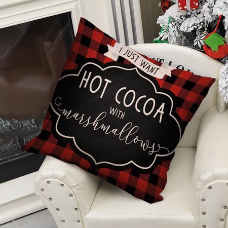 Pillow Case Christmas Pattern Sofa Car Throw Cushion Cover Home Decor USLJ9-20140 2022 Clearance Clearance 2022 Pillow Case Christmas