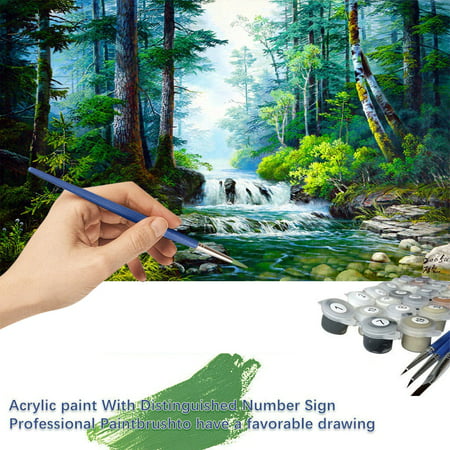 Usupdd 40X50cm Paint Canvas DIY Oil Painting Architectural Landscape Oil Painting Usupdd WAA220816-5330