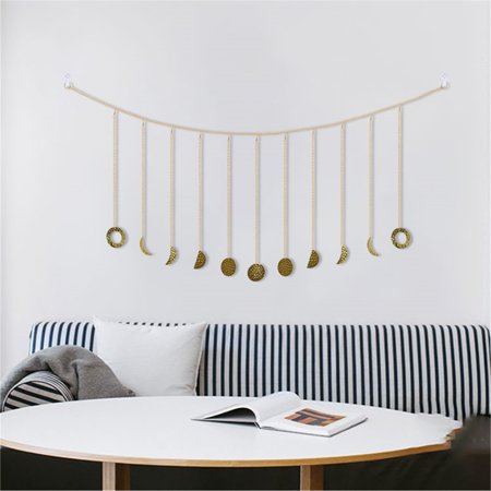 Moon Shining Phase Garland Decoration Chains Boho Gold Wall Hanging Ornaments A18-Z#5796 2022 Newest Moon Shining Phase