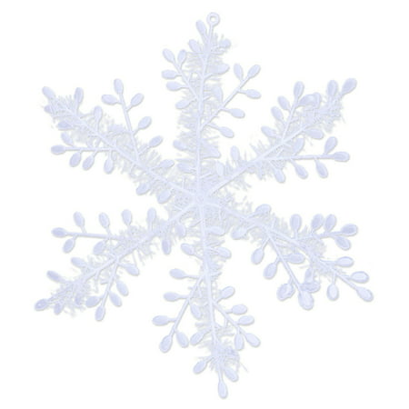 Buodes Home Wall Decor New Classic White Snowflake Ornaments Christmas Holiday Party Home Decor