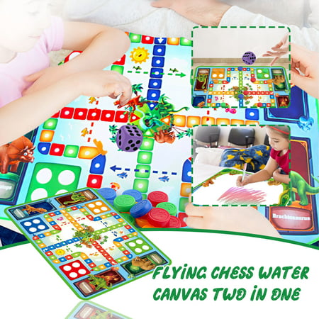 Usupdd Double Face Early Education Crawling Mat Flying Chess Water Canvas Two in One Usupdd 220810-6858