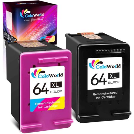 BOZO Remanufactured Ink Cartridge Replacement for HP 64XL 64 XL Combo Pack Work with Envy 5542 Photo 7855 7155 6255 7164 6222 6252 7864 7800 6234 7820
