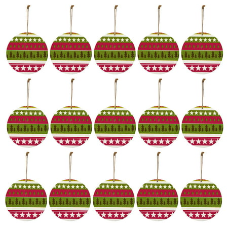 Usupdd Christmas Ornaments Christmas Wooden Hanging Card Double-sided Wooden Christmas Tree Decoration Usupdd WLL220812-1507