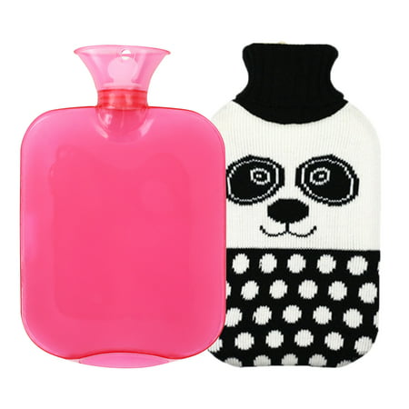 Miximx Hot Water Bottle with Cover 750ML Bed Bottle with Soft Fleece Cover Bed Bottle Provides Warmth Gift - Gifts Ltz MiximxHot Water Bottle a-a#4723