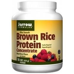 Ultra Smooth Brown Rice Protein Concentrate Mixed Berry Flavor Jarrow Formulas 16 Oz Powder