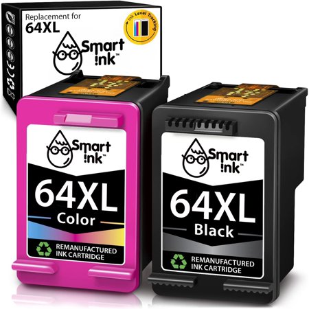 BOZO Remanufactured Ink Cartridge Replacement for HP 64 XL 64XL (Black & Color Combo Pack) Use with Envy Photo 7855 7155 7858 6255 7800 6222 7120 6252