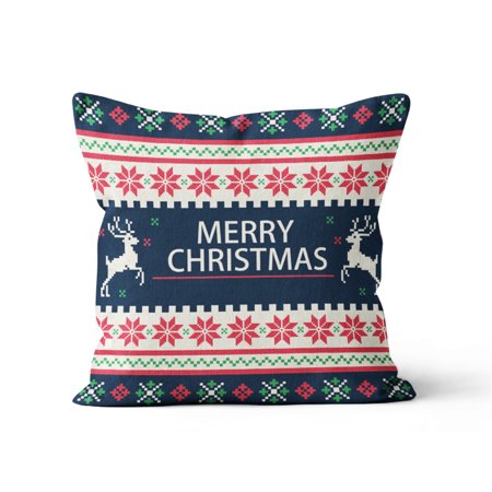 MIANHT Home Decor Cushion Cover Christmas Print Pillowcase Throw Pillow Covers - 2022 Home Decor Cushion O-#1455