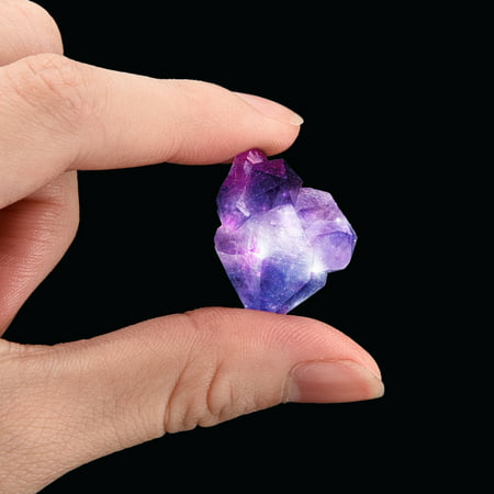 MIANHT Natural Irregular Crystal Quartz Healing Fluorite Wand Stone Purple Purple Gem - 2022 Natural Irregular Crystal Q-#4722