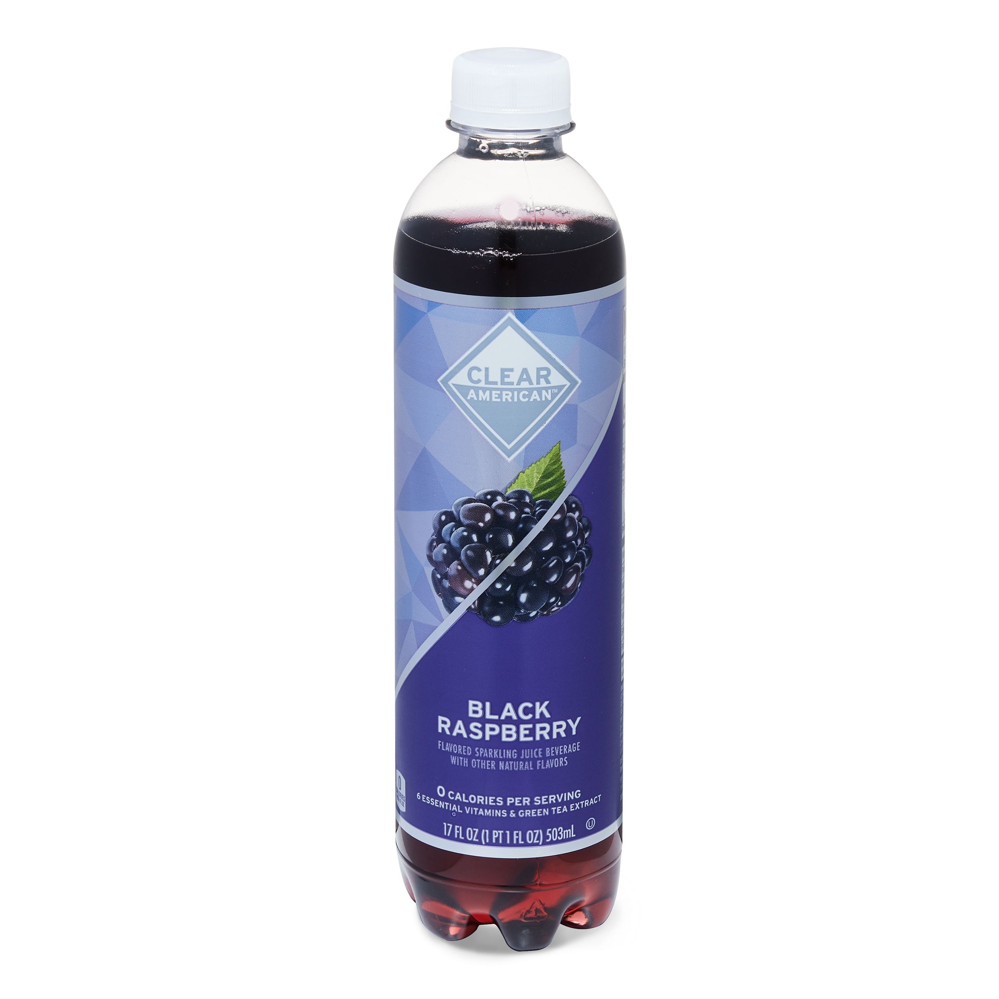 Clear American Ice Black Raspberry Flavored Sparkling Juice Beverage, 17 Fl Oz Image