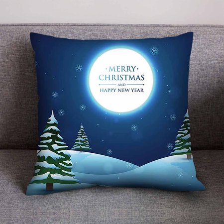 Christmas Cotton Linen Throw Pillow Case Cushion Cover Home Sofa Decor USLJ9-20198 2022 Clearance Fall Decorations for Home Christmas Cotton Linen