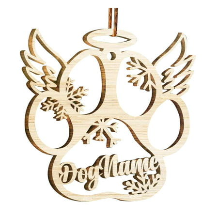 MIANHT Christmas Wooden Pendant  Wooden Dog Paw Pendant  Home Christmas Tree Atmosphere Decoration - 2022 Christmas Wooden Pendant  L-#8306