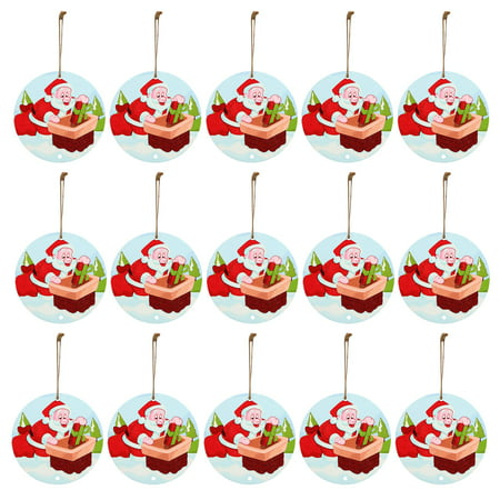 DDgui New Upgraded Christmas Ornaments Christmas Wooden Hanging Card Double-sided Wooden Christmas Tree Decoration DDgui LCC220922-8994