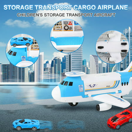 Usupdd Airplane Toy Transport Cargo Car Toy Play Set Take Apart Plane Gift for Kids WLL220810-7287