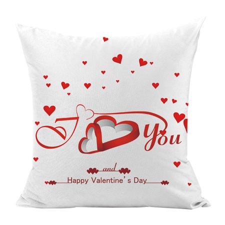 Usupdd Valentine S Day Linen Pillowcase Printing Sofa Cushion Home Decoration 45 X 45cm Usupdd WEE220816-8367