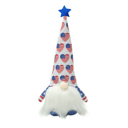 T*5499，Patriotic Gnome Plush President Election Decoration - American Veterans Day Gift，P*5499 TV2