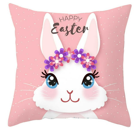MIANHT Easter Faceless Doll Pillow Case Sofa Throw Cushion Cover Home Decor - 2022 Easter Faceless Doll O-#6505