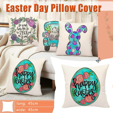 DDgui New Upgraded Easter Day Home Cushion Survived Family Pillowcase Throw Pillow Cover DDgui WAA220922-6755