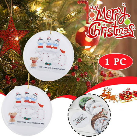 2020 Home Custom Glass Glue Christmas Decoration Gift Innovative Gift Pendant A18-Z#6974 2022 Newest 2020 Home Custom