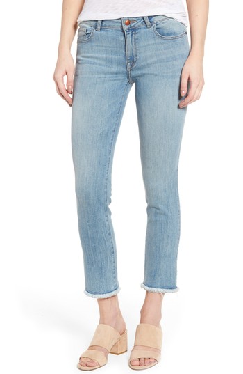 Women's Dl1961 Mara Ankle Straight Leg Jeans, Size 26 - Blue