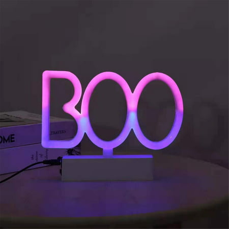 Usupdd Neon LED Bat Lights Signs Night Lights Desk Table Lamp Halloween Wall Decor UsupddWFF220811-6504