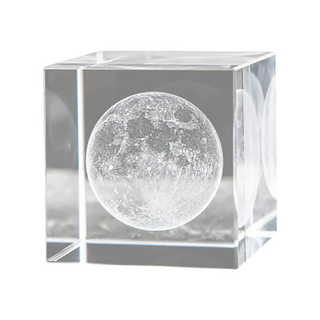 DDgui New Fashion Crystal Carved with Moon  Solar System  Clouds  Heart-shaped Desktop  Creative Gift Ornaments DDgui LAA220927-4962